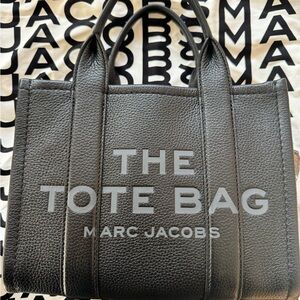 Marc Jacobs Black Leather Tote Small